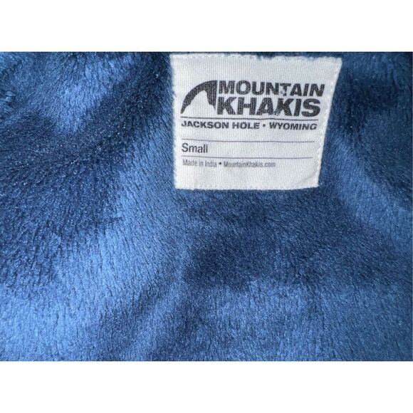 mountain khaki flannel blue size small Preppy Button Down Collar Comfy - Picture 5 of 7